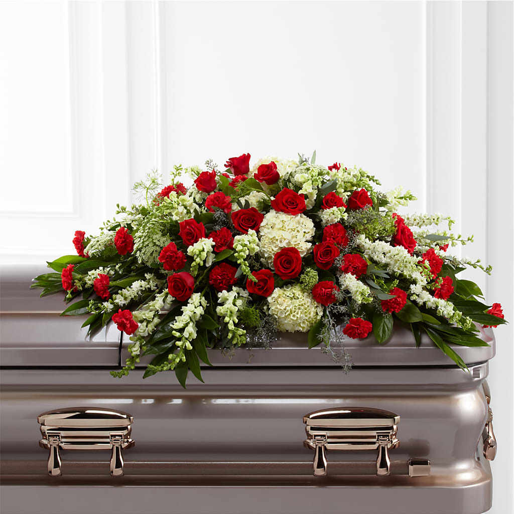 Sincerity Casket Spray – Kay Penny Florist, Hamilton ON