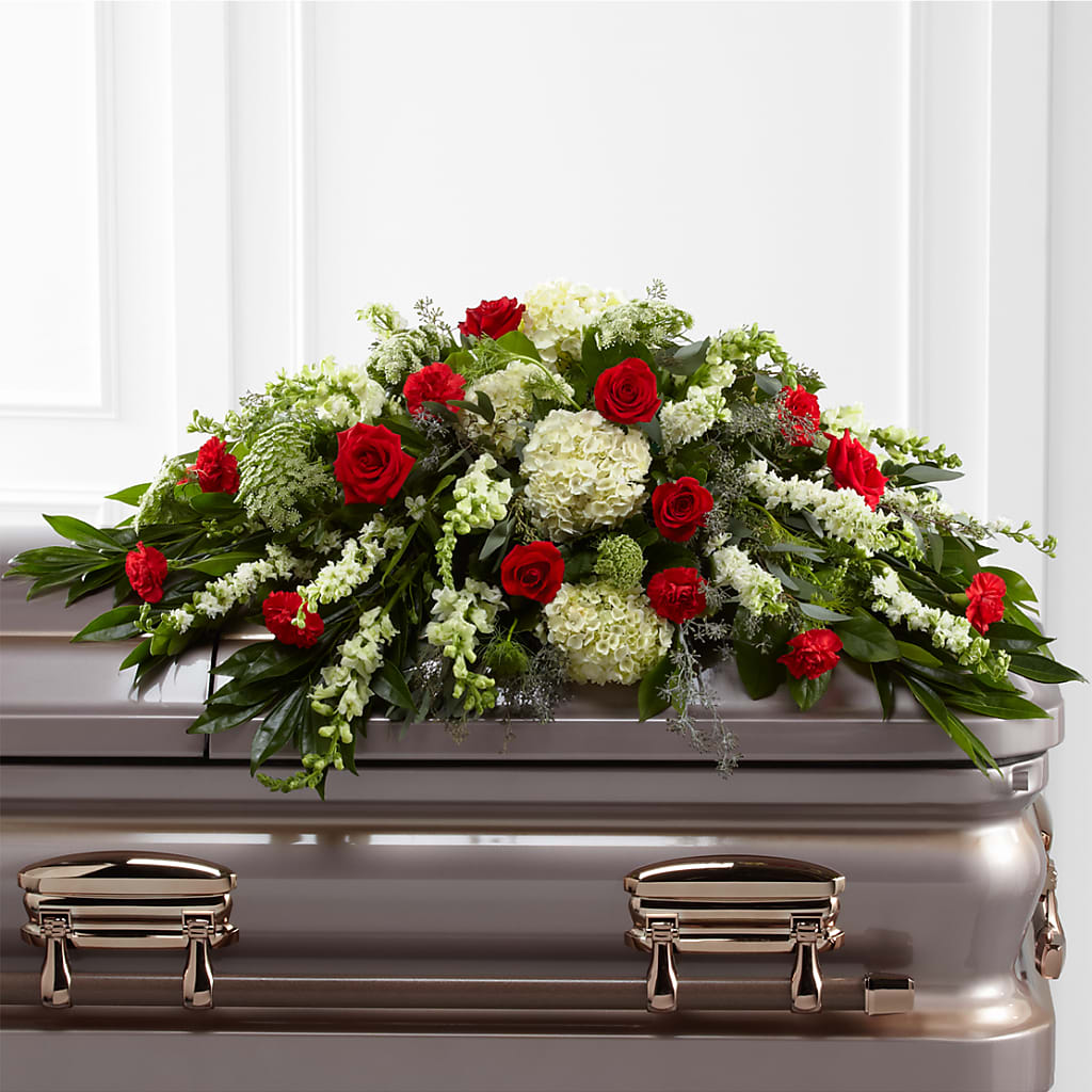Sincerity Casket Spray – Kay Penny Florist, Hamilton ON