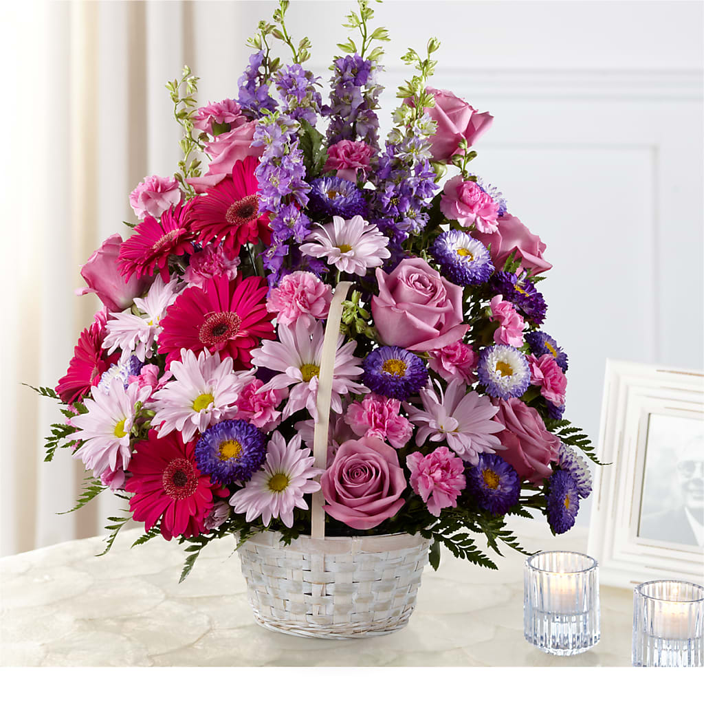 Pastel Peace Basket – Kay Penny Florist, Hamilton ON