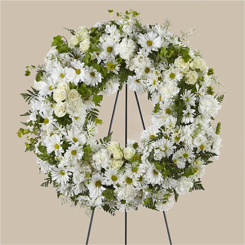 Faithful Wishes Wreath – Kay Penny Florist, Hamilton ON