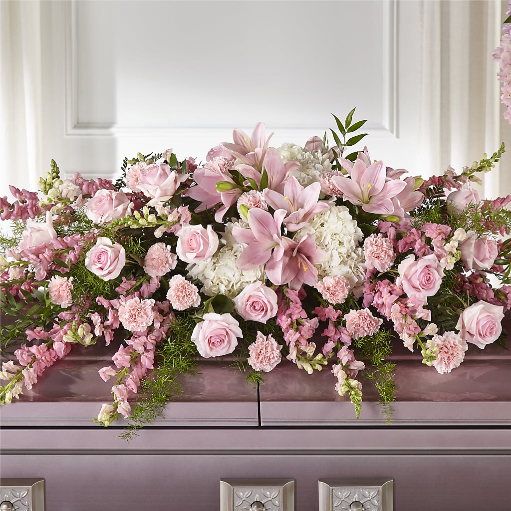 Life & Remembrance Casket Spray – Kay Penny Florist, Hamilton ON