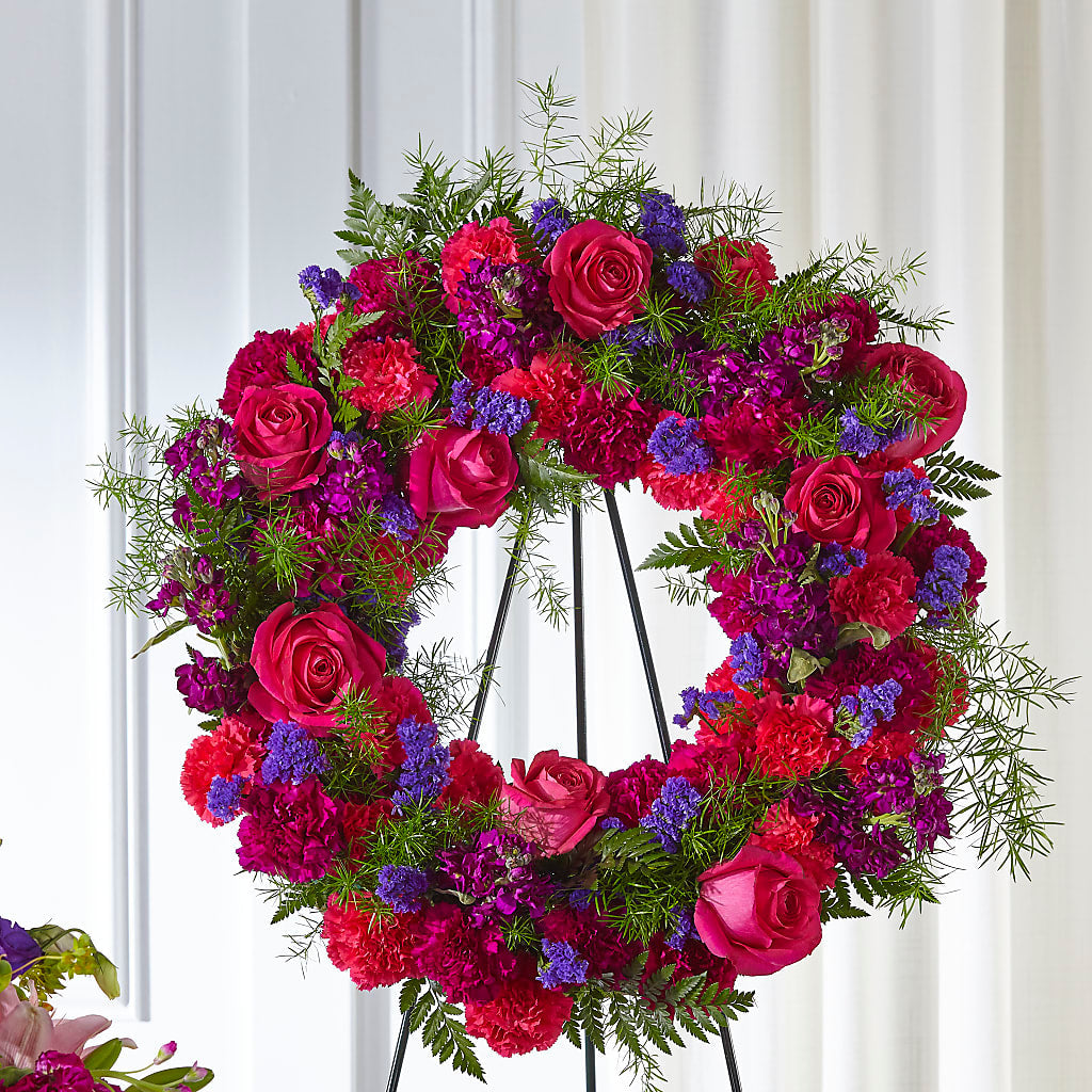 Calming Colors Wreath – Kay Penny Florist, Hamilton ON
