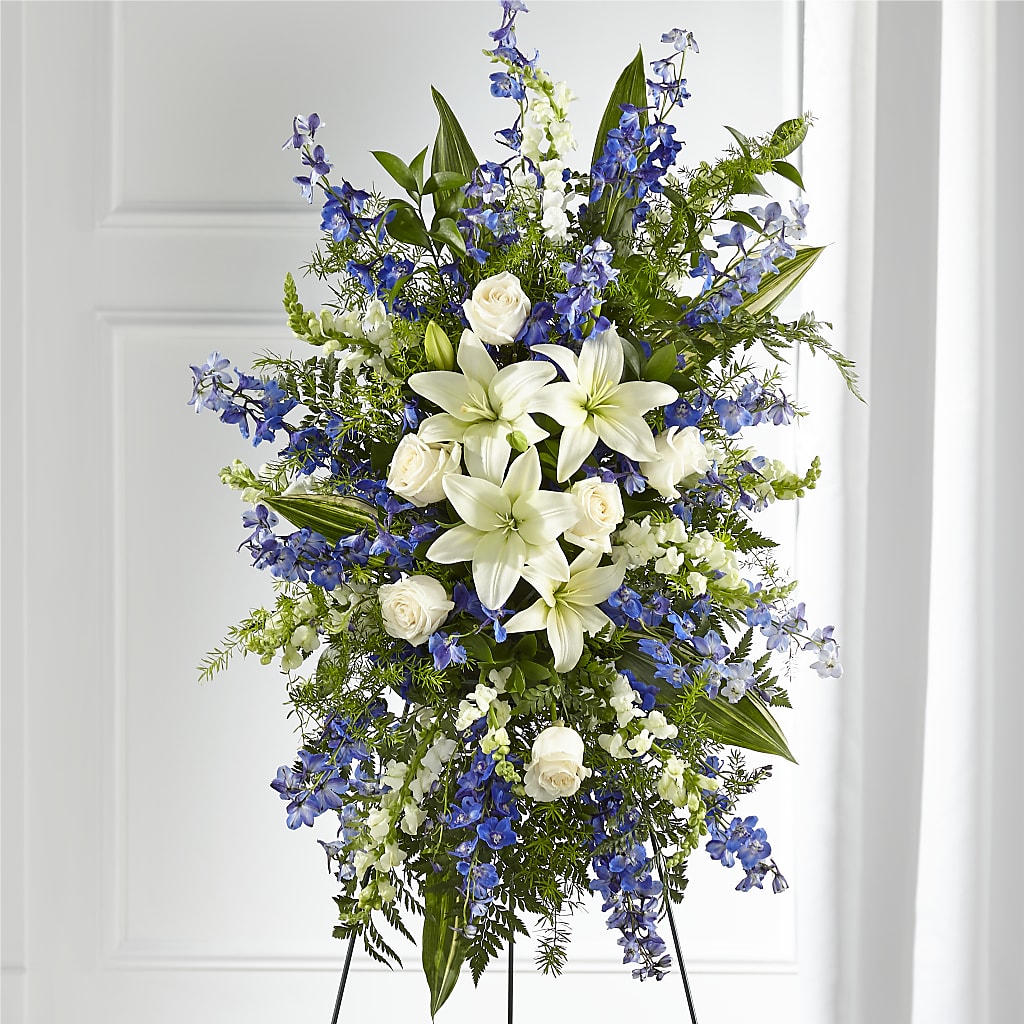 Faithful Friend Standing Spray – Kay Penny Florist, Hamilton ON