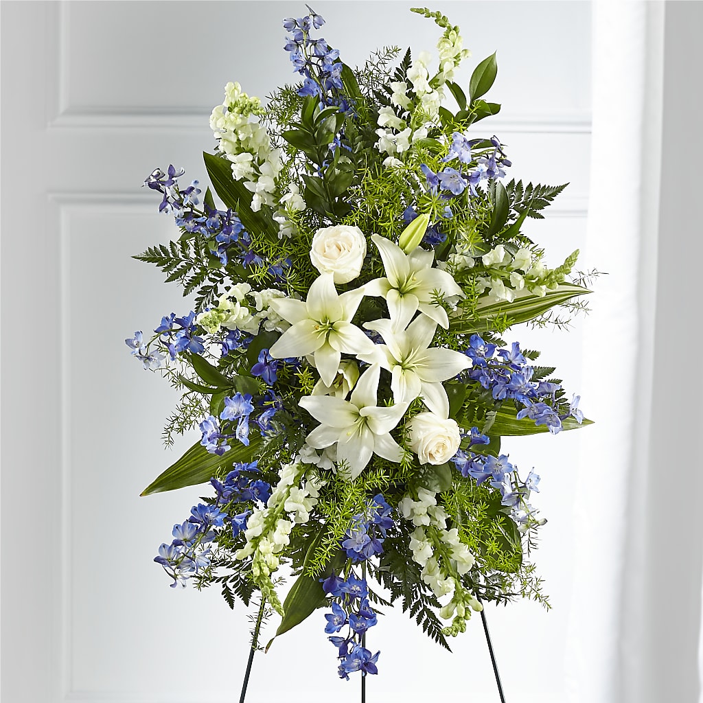 Faithful Friend Standing Spray – Kay Penny Florist, Hamilton ON
