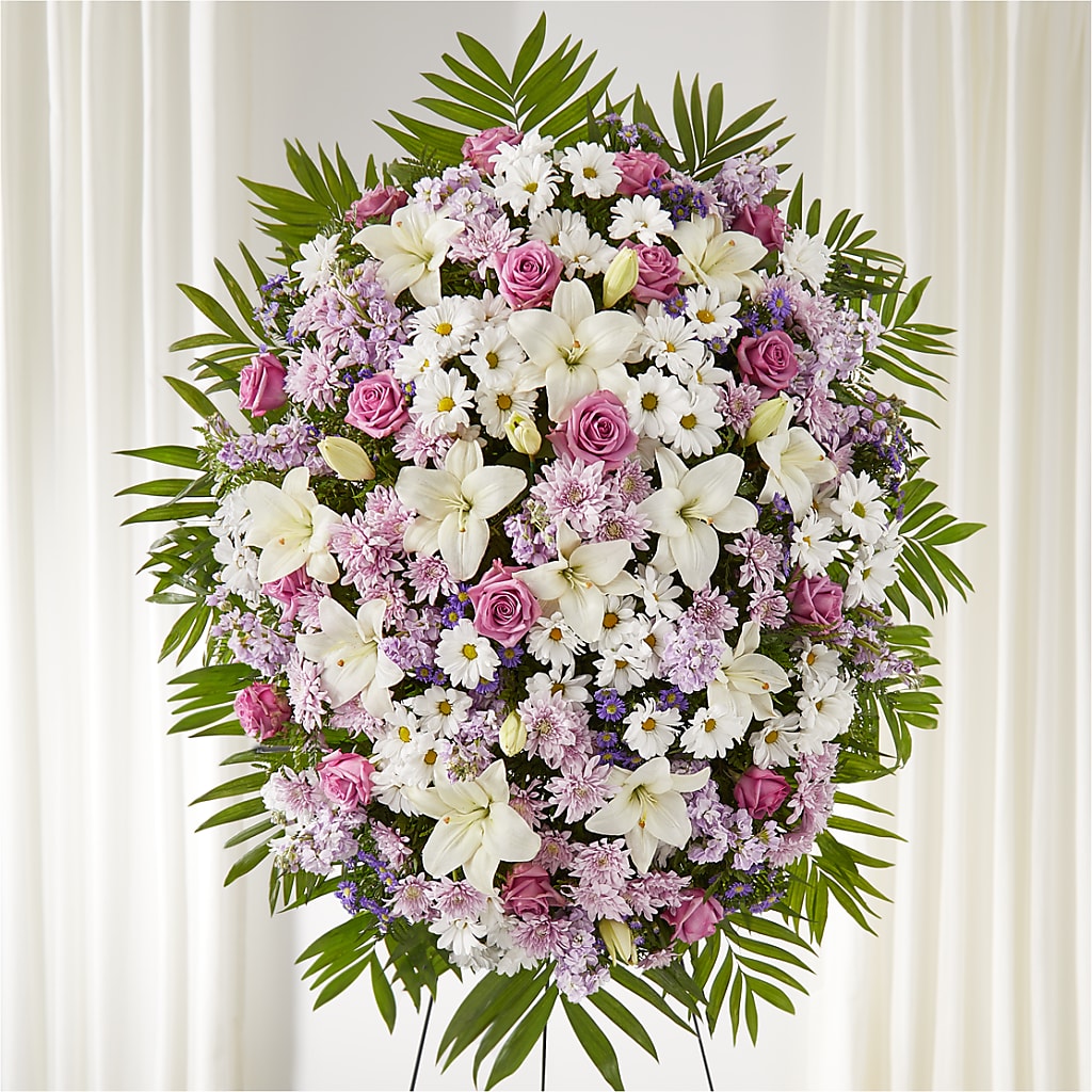 Surrounded by Love Standing Spray – Kay Penny Florist, Hamilton ON