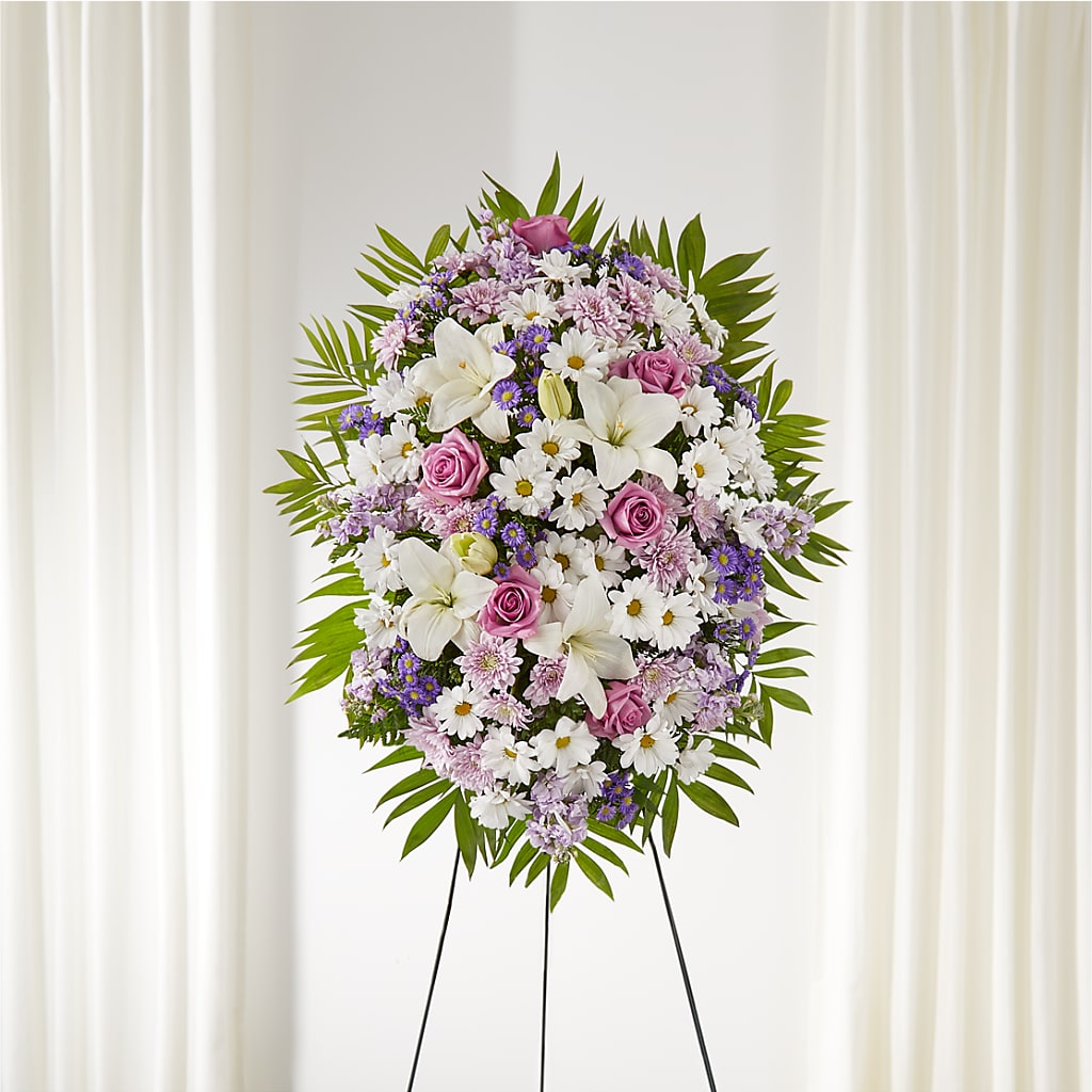 Surrounded by Love Standing Spray – Kay Penny Florist, Hamilton ON