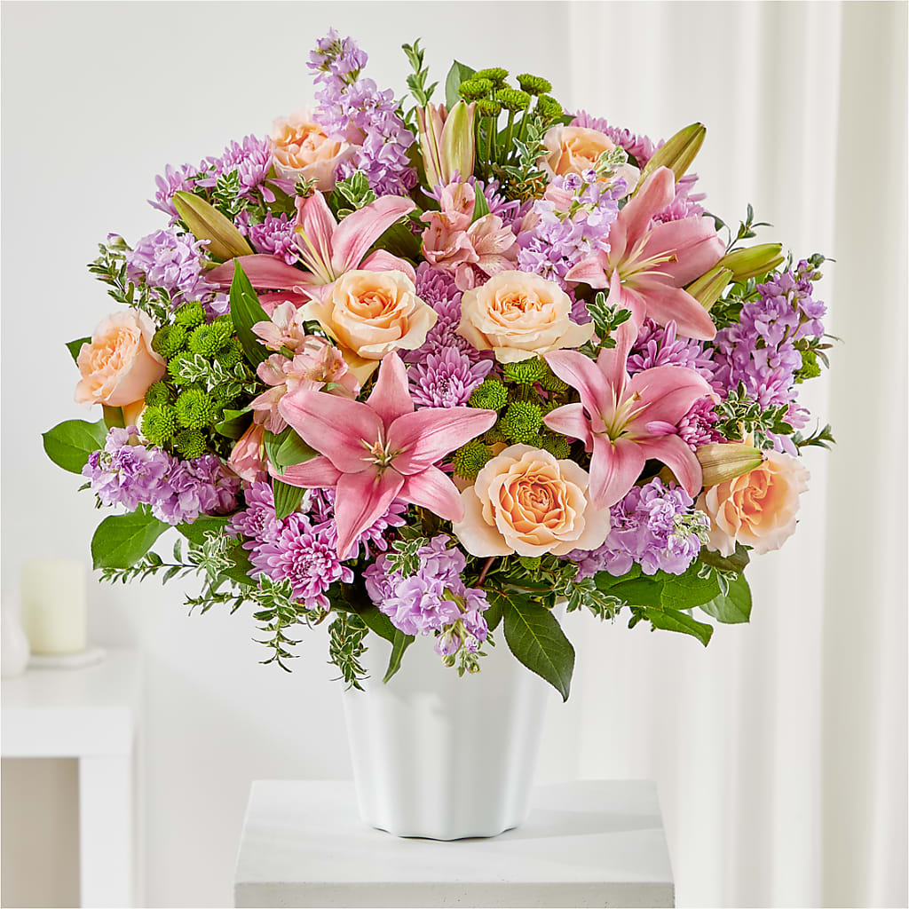 Supportive Embrace Tabletop Basket – Kay Penny Florist, Hamilton ON