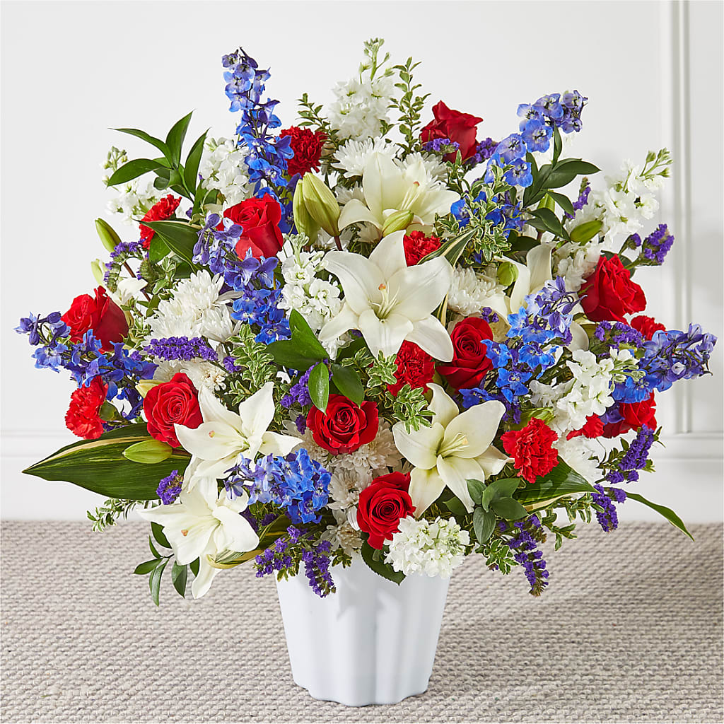 Consoled Floor Basket – Kay Penny Florist, Hamilton ON