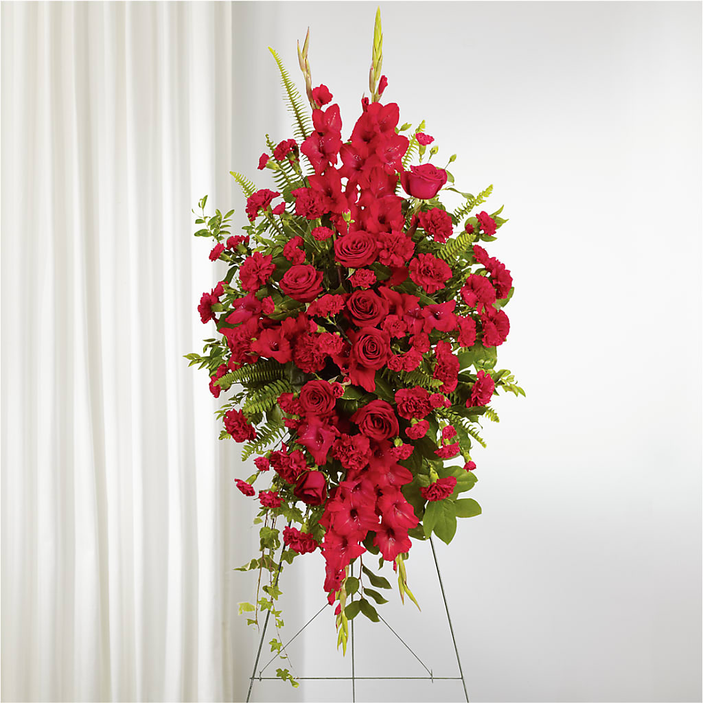 From the Heart Standing Spray – Kay Penny Florist, Hamilton ON