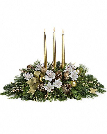 Royal Christmas Centerpiece – Kay Penny Florist, Hamilton ON