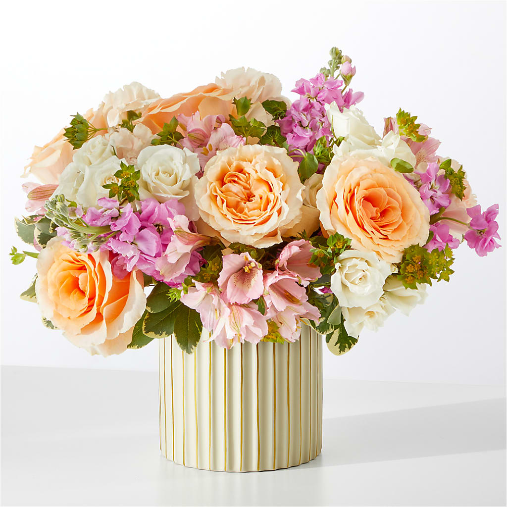 Paradise Bouquet with Ivory Vase – Kay Penny Florist, Hamilton ON