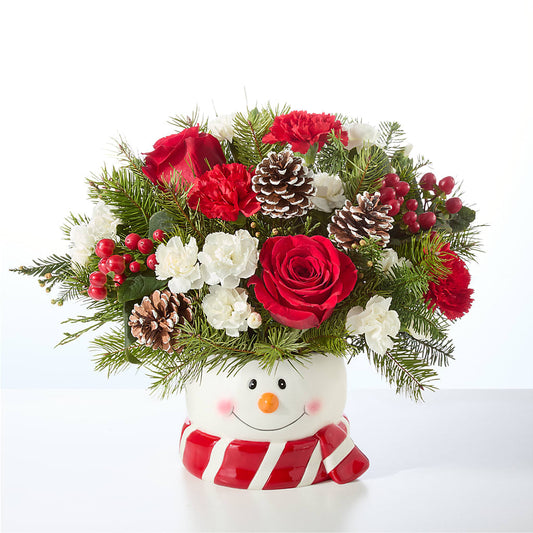 Jolly Snowman Bouquet –  Kay Penny Florist, Hamilton ON