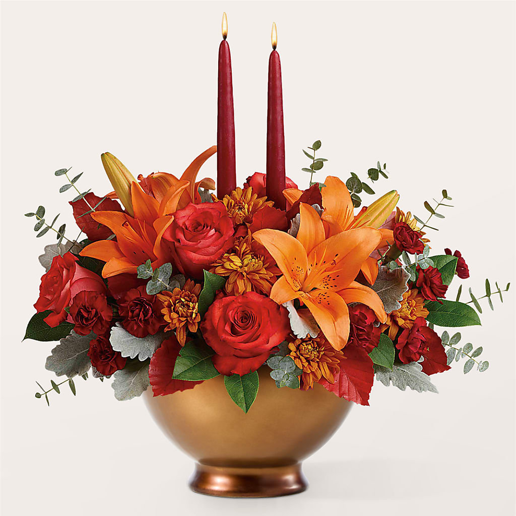 Fruits of Fall Centerpiece –  Kay Penny Florist, Hamilton ON