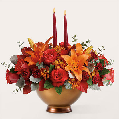 Fruits of Fall Centerpiece –  Kay Penny Florist, Hamilton ON