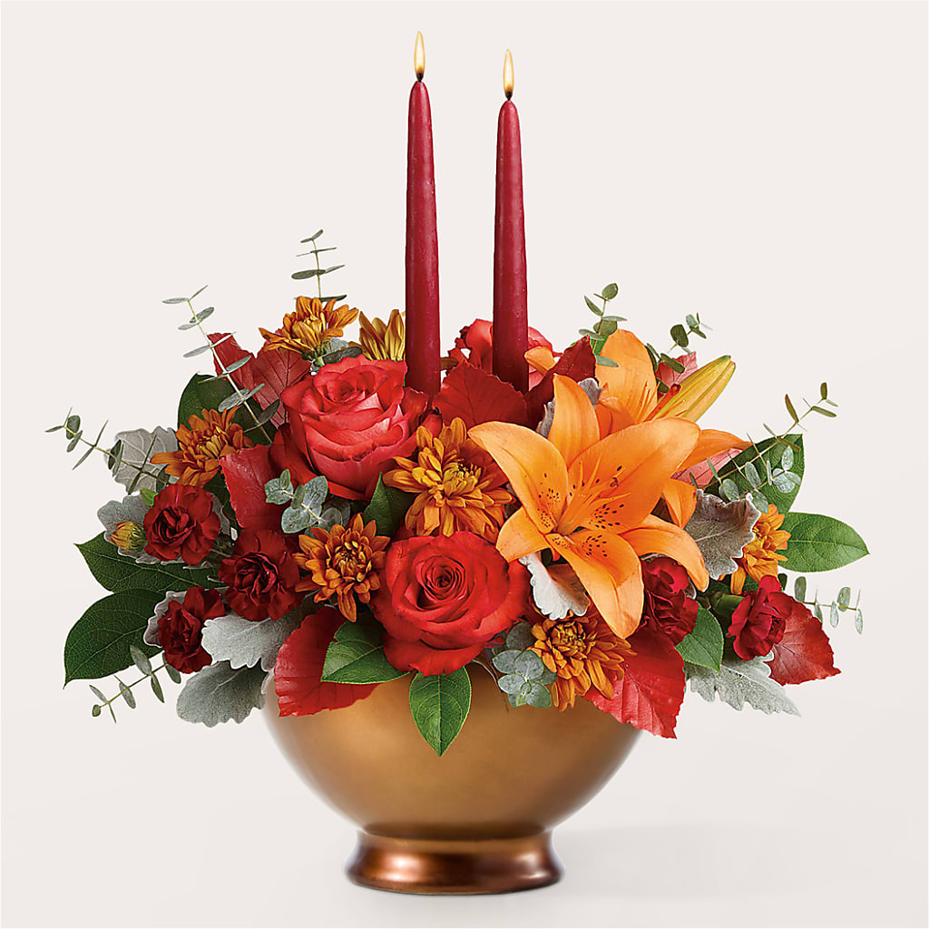 Fruits of Fall Centerpiece –  Kay Penny Florist, Hamilton ON