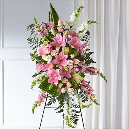 Elegant Embrace Standing Spray –  Kay Penny Florist, Hamilton ON