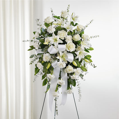 With Care Standing Spray –  Kay Penny Florist, Hamilton ON