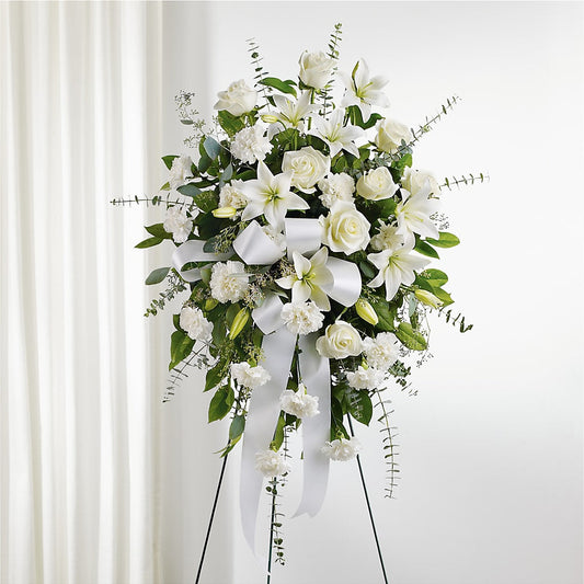 With Care Standing Spray –  Kay Penny Florist, Hamilton ON
