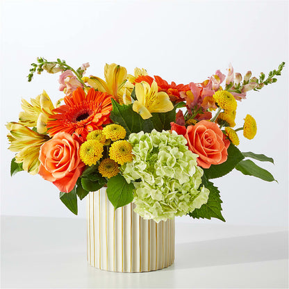 Autumn Sunshine Bouquet with Ivory Vase –  Kay Penny Florist, Hamilton ON