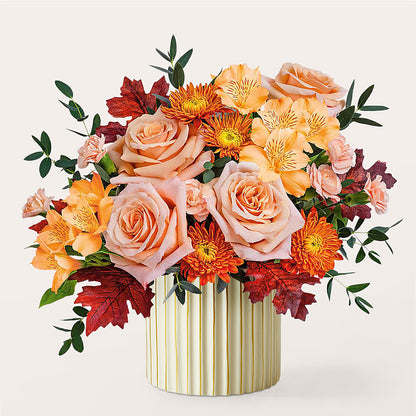 Spiced Latte Bouquet with Ivory Vase –  Kay Penny Florist, Hamilton ON