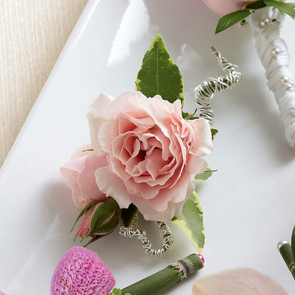 Pink Spray Rose Boutonniere –  Kay Penny Florist, Hamilton ON