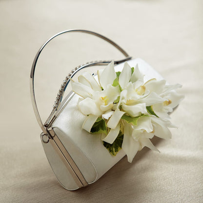 White Purse Decor –  Kay Penny Florist, Hamilton ON